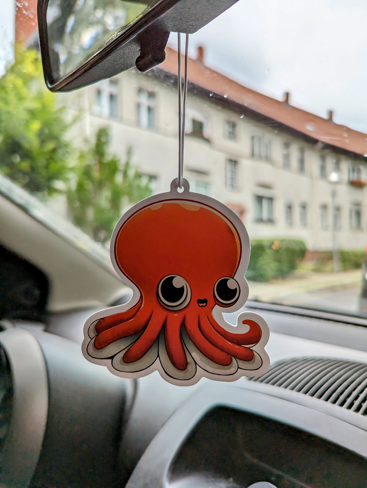 Auto Duftbaum süßer Octopus hängt am Auto Rückspiegel
