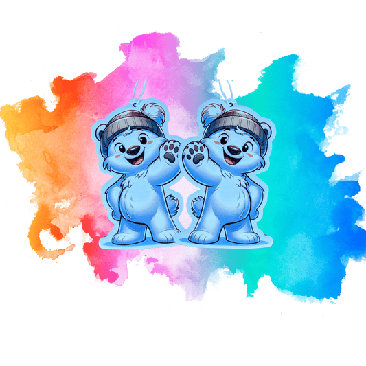 2x Auto Duftbaum / Lufterfrischer Süßer Eisbär - Duft Ocean