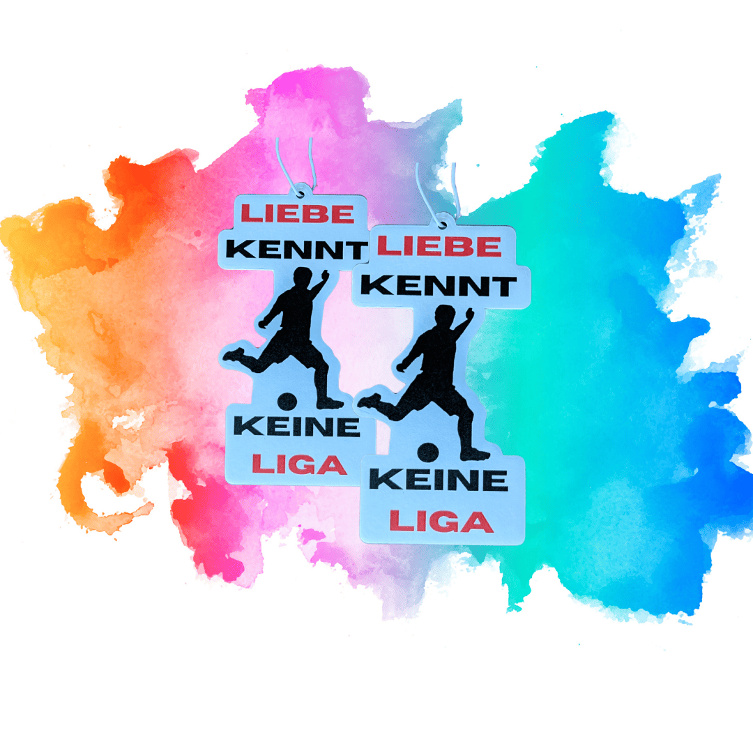 2x Auto Duftbaum / Lufterfrischer Fußball Liebe - Duft Ocean