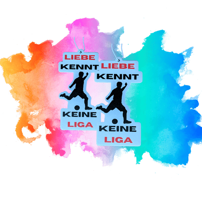 2x Auto Duftbaum / Lufterfrischer Fußball Liebe - Duft Ocean