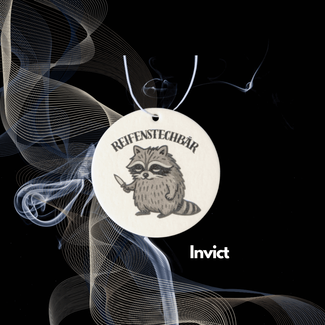 Auto Duftbaum / Lufterfrischer Reifenstechbär - Duft Invict